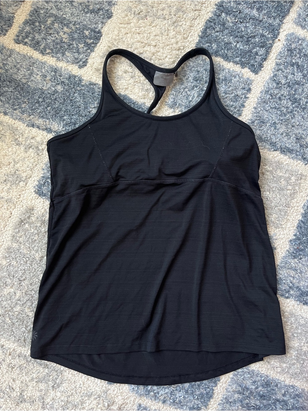 Athleta Black Racerback Tank Top